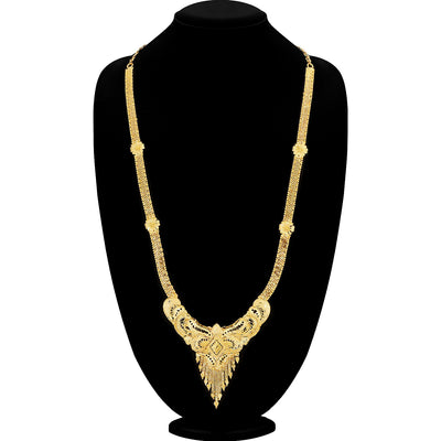 Sukkhi Brilliant Gold plated Long Haram Necklace Set for Women