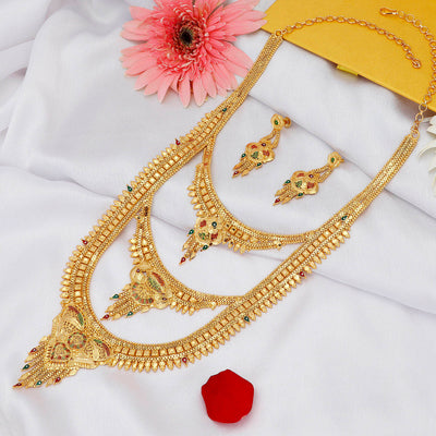 Double Necklace Set, Packaging Type: Box