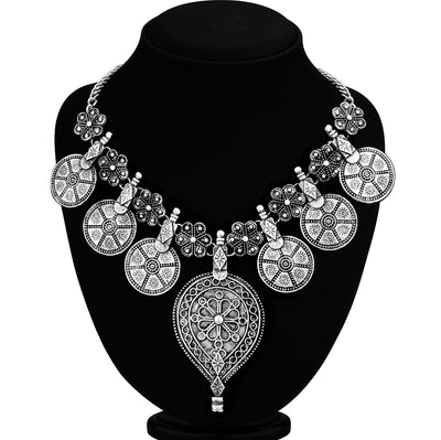 Sukkhi Gleaming Oxidised Necklace for Women