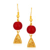 Sukkhi Exquisite Gold plated Red Necklace Set for Women