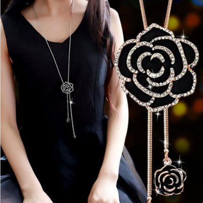 Sukkhi Astonish Floral Gold Plated Black Necklace for Women