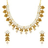 Sukkhi Delightful Gold Plated CZ Stone Choker Necklace Set for Women