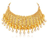 Sukkhi Classy Gold Plated Choker Necklace Set For Women