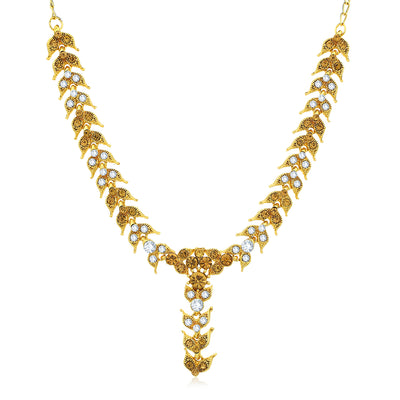 Sukkhi Glitzy Gold Plated LCT and Collar Necklace Set for Women
