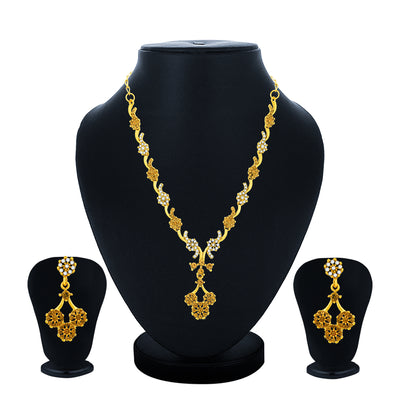 Sukkhi Lavish Gold Plated LCT and Collar Necklace Set for Women