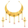 Sukkhi Tibale Gold Plated Pearl Choker Necklace Set for Women