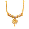 Sukkhi Resplendent Gold Plated Floral Kundan Collar Necklace Set for Women