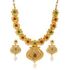 Sukkhi Classic Floral Gold Plated Choker Neckalce Set for Women