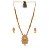 Sukkhi Graceful Long Haram Gold Plated Neckalce Set for Women