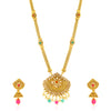 Sukkhi Excellent Gold Plated LCT Stone Long Haram Necklace Set for Women