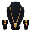 Sukkhi Wavy Gold Plated Kundan Long Haram Necklace Set for Women