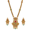 Sukkhi Classy Gold Plated Long Peacock Necklace Set for Women