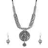 Sukkhi Fascinating Oxidised Leafy Collar Necklace Set for Women