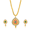 Sukkhi Excellent Gold Plated Almond Shaped Collar Necklace Set for Women