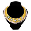 Sukkhi Elegant Kundan Gold Plated Pearl Choker Necklace Set For Women