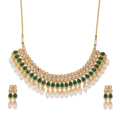 Sukkhi Pleasing Gold Plated Kundan Neckalce Set for Women