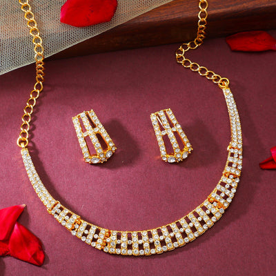 Sukkhi Trendy Gold Plated Necklace Set for Women