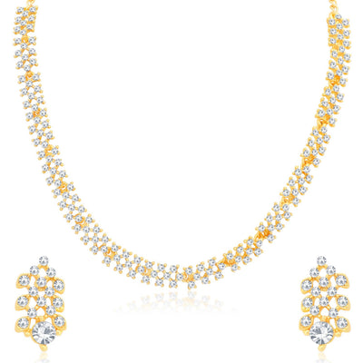 Sukkhi Ritzy Gold Plated Necklace Set for Women