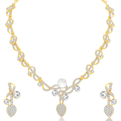 Sukkhi Brilliant Gold Plated Necklace Set for Women