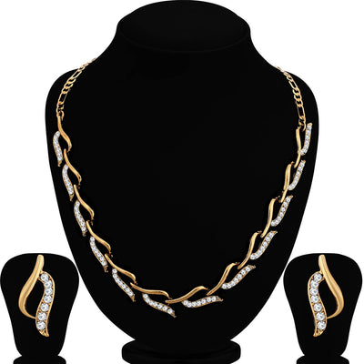 Sukkhi Fancy Gold Plated Necklace Set for Women