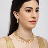 Sukkhi Adorable Mint Collection Gold Plated Kundan Necklace Set for Women