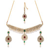 Sukkhi Incredible Kundan Gold Plated Choker Neckalce Set for Women