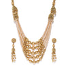 Sukkhi Spectacular Pearl String Gold Plated Neckalce Set for Women