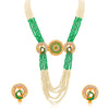Sukkhi Exotic Gold Plated Peacock Long Haram Necklace Set for Women
