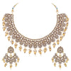 Sukkhi Fashionable LCT Gold Plated Choker Necklace Set For Women