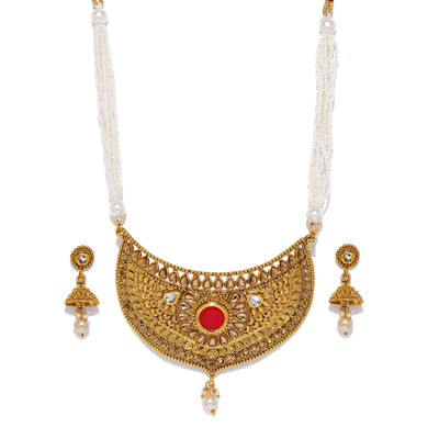 Sukkhi Traditional Gold Plated Neckalce Set