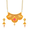 Sukkhi Fascinating Gold Plated Jalebi Collar Necklace Set for Women