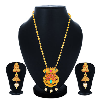 Sukkhi Ravishing Gold Plated Laxmi Collar Necklace Set for Women