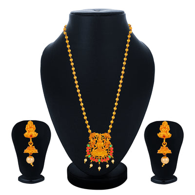 Sukkhi Intricately Gold Plated Laxmi Collar Necklace Set for Women