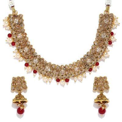 Sukkhi Fashionable Gold Plated Neckalce Set for Women