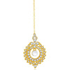 Sukkhi Glittery Gold Plated Choker Necklace Set For Women