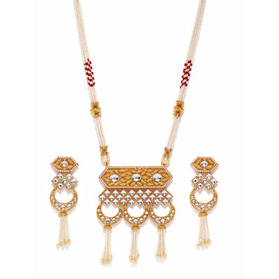 Sukkhi Gorgeous Gold Plated Kundan Neckalce Set for Women