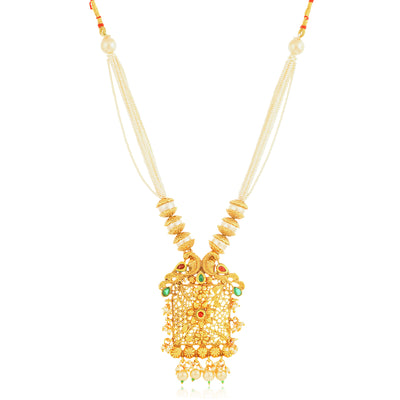 Sukkhi Sensational Gold Plated Peacock Collar Necklace Set for Women