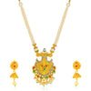 Sukkhi Marquise Gold Plated Colourful Collar Necklace Set for Women