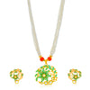 Sukkhi Ravishing Gold Plated Floral Long Haram Necklace Set for Women