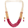 Sukkhi Resplendent Gold Plated String Neckalce Set for Women