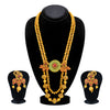 Sukkhi Sleek Long Haram Gold Plated Necklace Set Set for Women