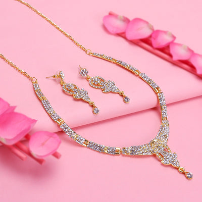 Sukkhi Delicate Gold Plated Necklace Set For Women