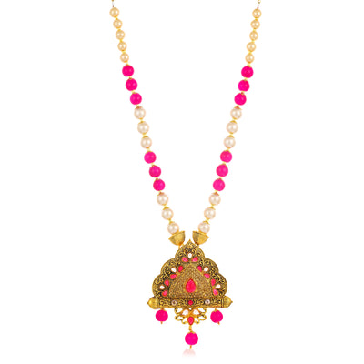 Sukkhi Lavish Collar Gold Plated Necklace Set Set for Women