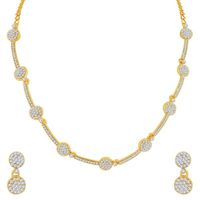 Sukkhi Shimmering Gold Plated Necklace Set For Women