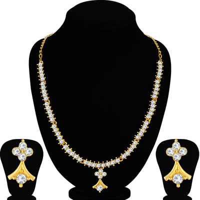 Sukkhi Delicate Gold Plated Necklace Set For Women