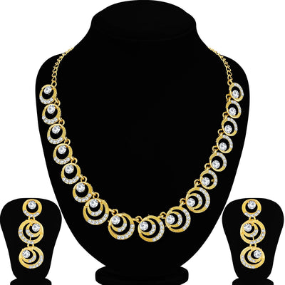 Sukkhi Graceful Gold Plated Necklace Set For Women