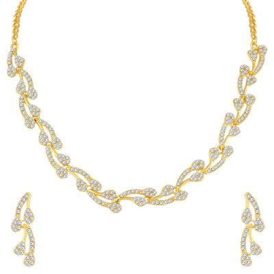 Sukkhi Glamorous Gold Plated Necklace Set For Women