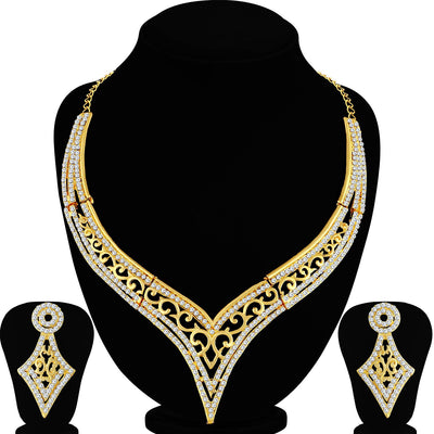 Sukkhi Designer Gold Plated Necklace Set For Women