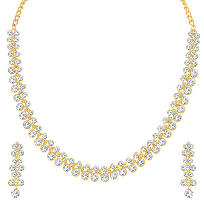 Sukkhi Flawless Gold Plated Necklace Set For Women