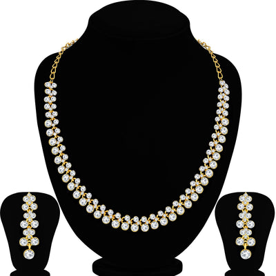 Sukkhi Flawless Gold Plated Necklace Set For Women